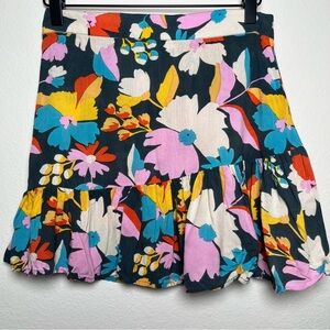XIX‎ Palms Women Coconut Girl Mini Skirt Small Floral Multicolor Beach Summer
